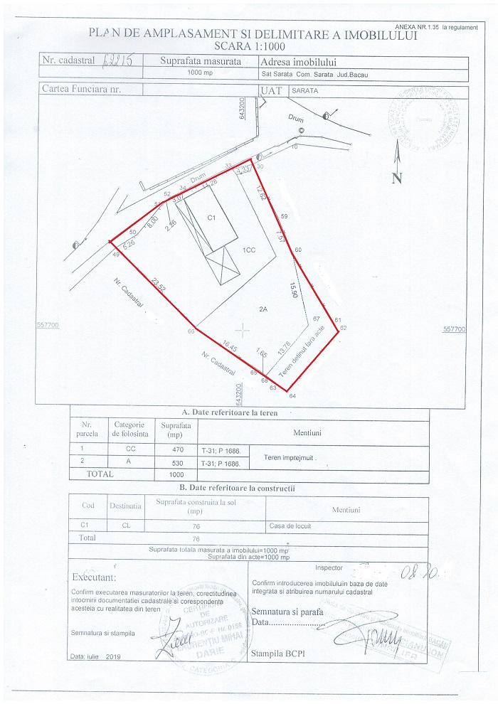 Plan cadastral