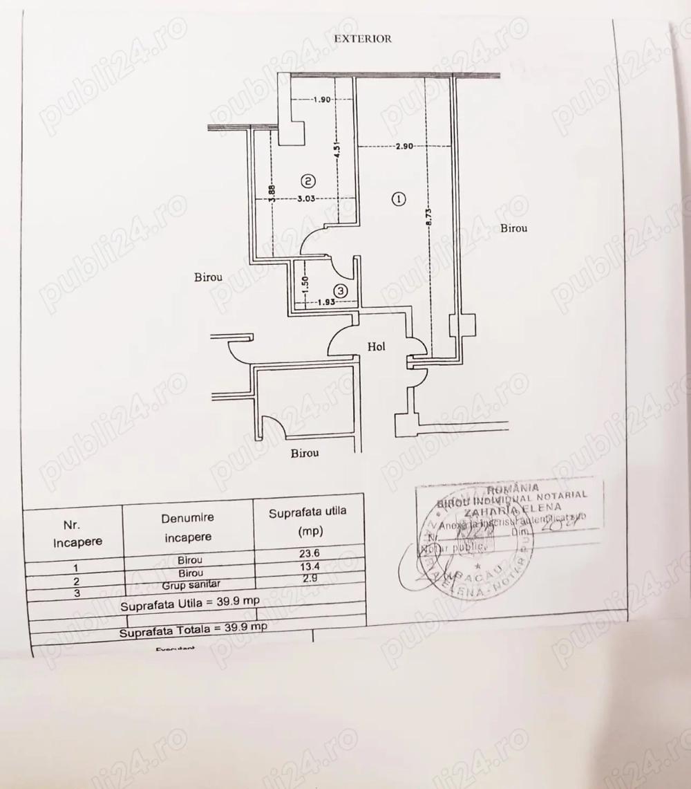 Plan spatiu