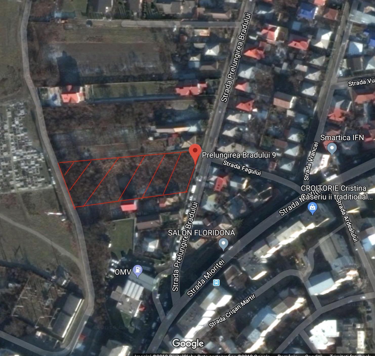 Teren 3333 mp bacau zona Prelungirea Bradului Bacau